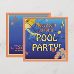Pool Party Invitation