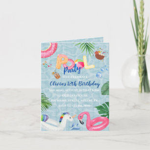 Pool Party Invitation