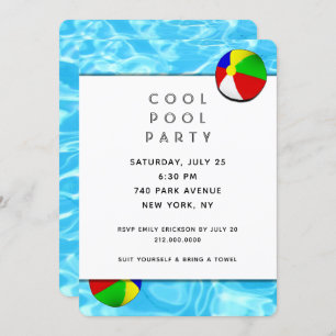 Pool Party Invitation