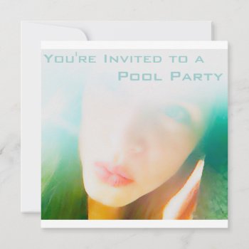 Pool Party Invitation by iiiyaaa at Zazzle