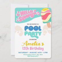 Pool Party Invitation
