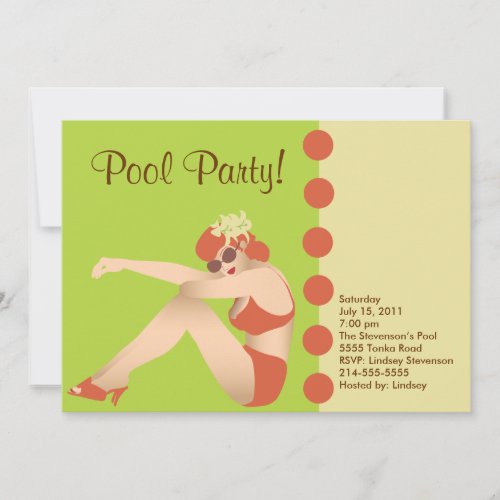 Pool Party Invitation