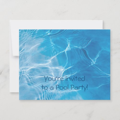 Pool Party Custom Invitation