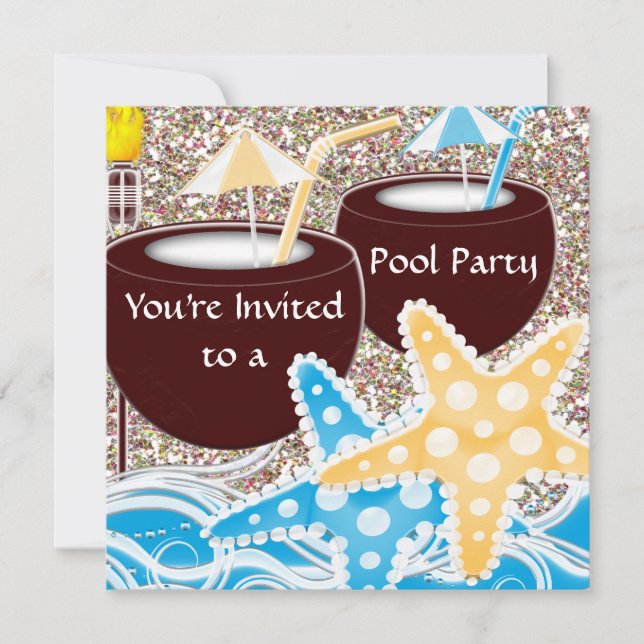 POOL Party Invitation (Front)
