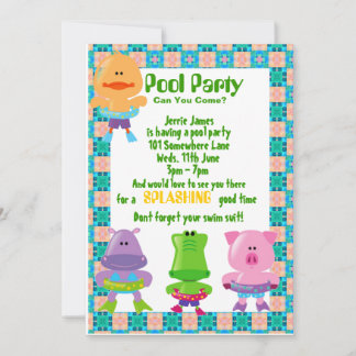POOL PARTY INVITATION