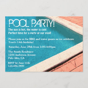 Pool Party Invitation