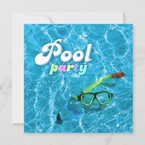 Pool Party invitation