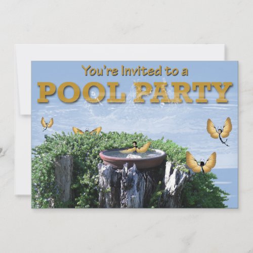 Pool Party invitations