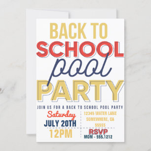POOL PARTY  INVITE