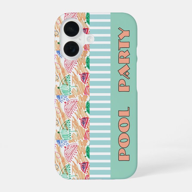 POOL PARTY  IPHONE CASE (Back)