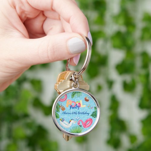 Pool Party  Keychain