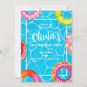 Pool Party Kid’s Birthday Invitation