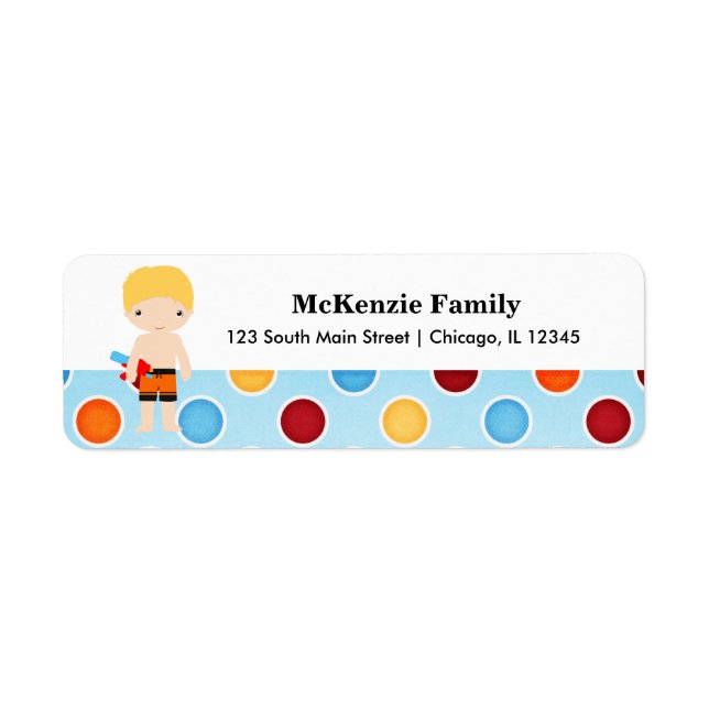 Pool Party Label (Front)