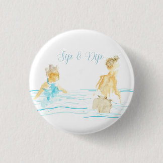 Pool Party Napkins Button