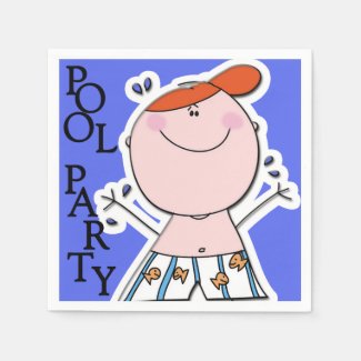Pool Party Paper Napkins