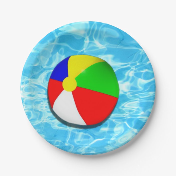 Pool Party Paper Plate