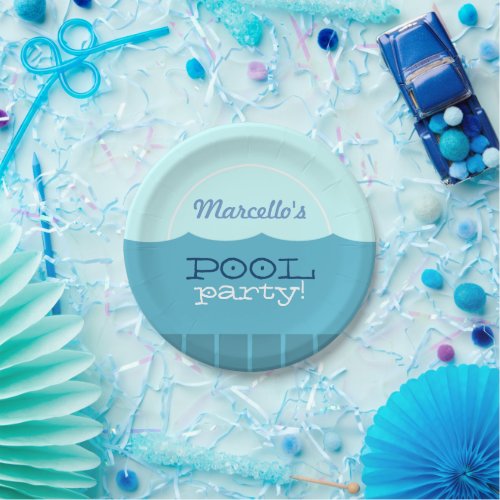 Pool Party Paper Plates