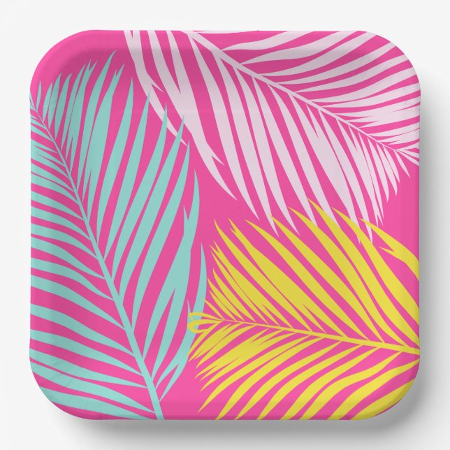 Pool Party Paper Plates | Pool Party Decor (Front)