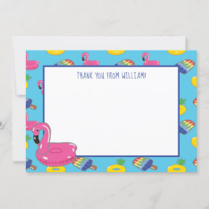 Pool Party Pool Floats Pattern Flat Panel Invitation