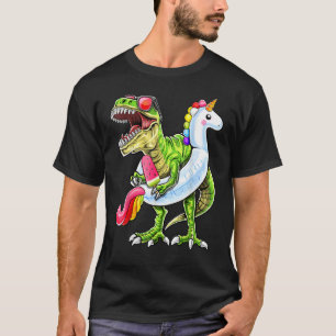 Pool Party Rex Dinosaur Unicorn Float Summer 1 T-Shirt