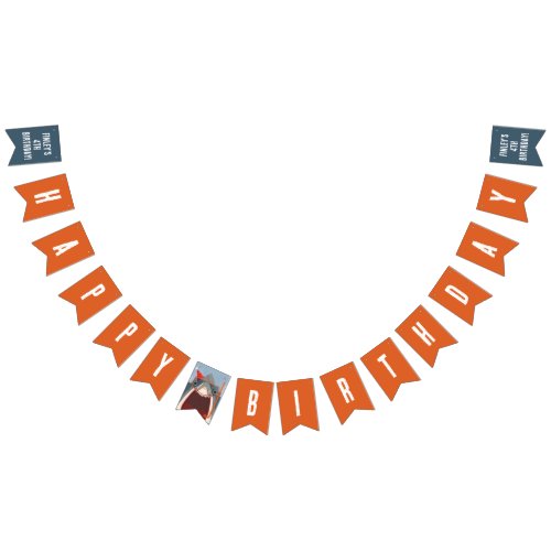 Pool Party Shark Happy Birthday Party Bunting Flags