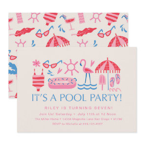 Pool Party | Splash Party | Swim Party Invitation