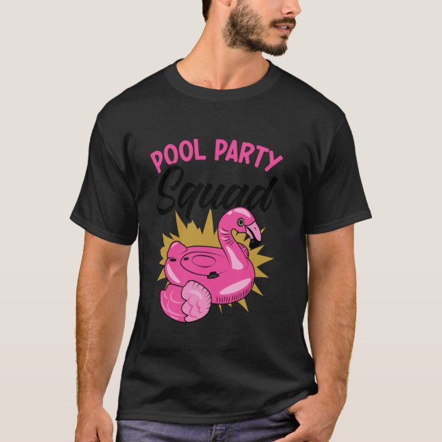 Pool Party Squad Beach Pool Party Matching Beach L T-Shirt (Front)