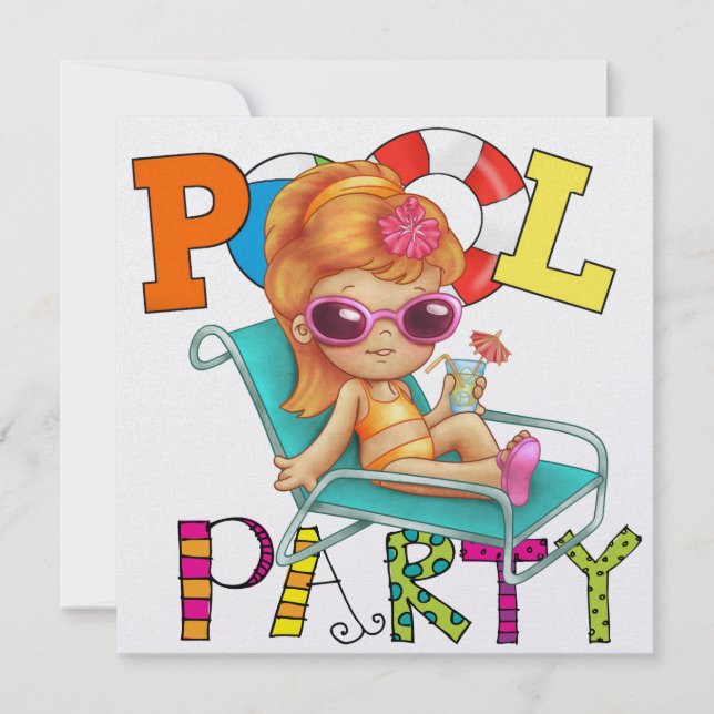 Pool Party - SRF Invitation (Front)