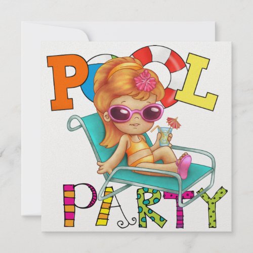 Pool Party - SRF Personalized Invitation