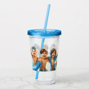 Pool Party Summer Fun Pool Party Acrylic Tumbler