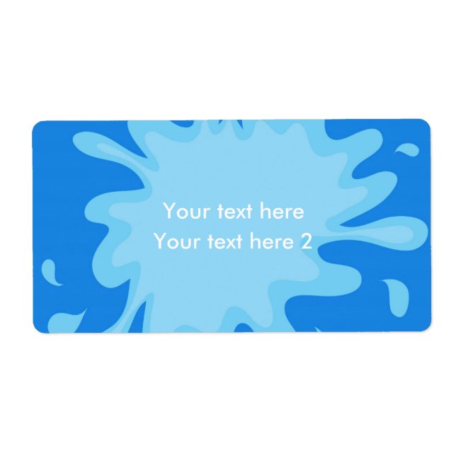 Pool Party Summer Swim Favor Sticker Package Label (Front)