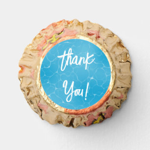 Pool Party Sweet 16 Water Blue Minimalist Bday Reese's Peanut Butter Cups