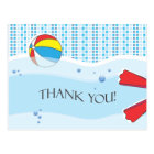 Pool Party Thank You Postcard - Girl | Zazzle.com