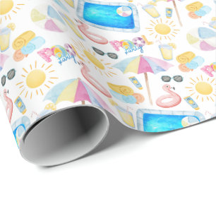 Pool Party Wrapping Paper