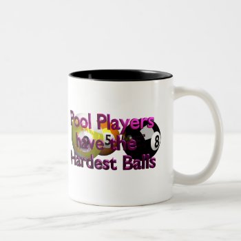 Pool Players Balls Two-tone Coffee Mug by Iverson_Designs at Zazzle