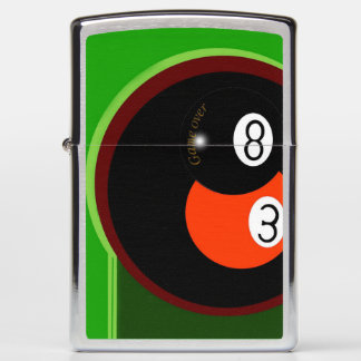 Pool Playing Zippo Lighter