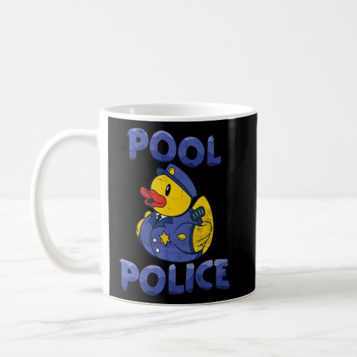 Pool Police Ocean Swimmer Swimming Pool  Coffee Mug