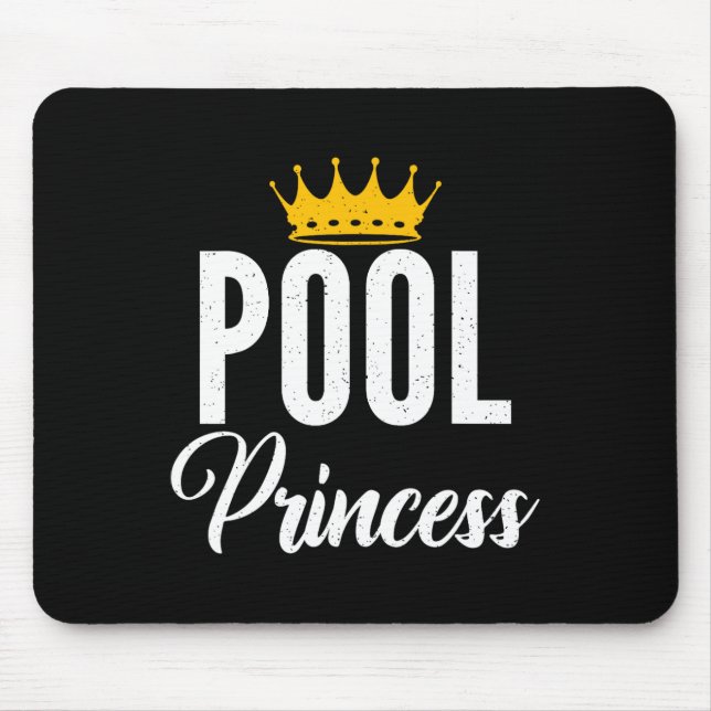 Pool Princess Pool Billiards Princess  Mouse Pad (Front)