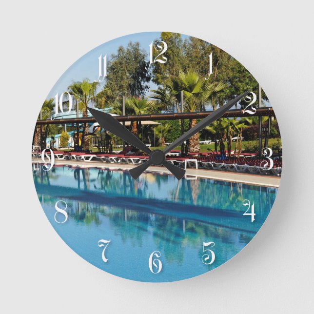 Pool Round Clock (Front)