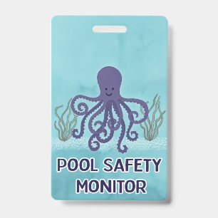 Pool Safety Monitor Badge