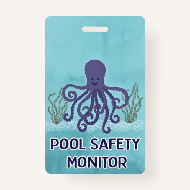 Pool Safety Monitor Badge (Front)