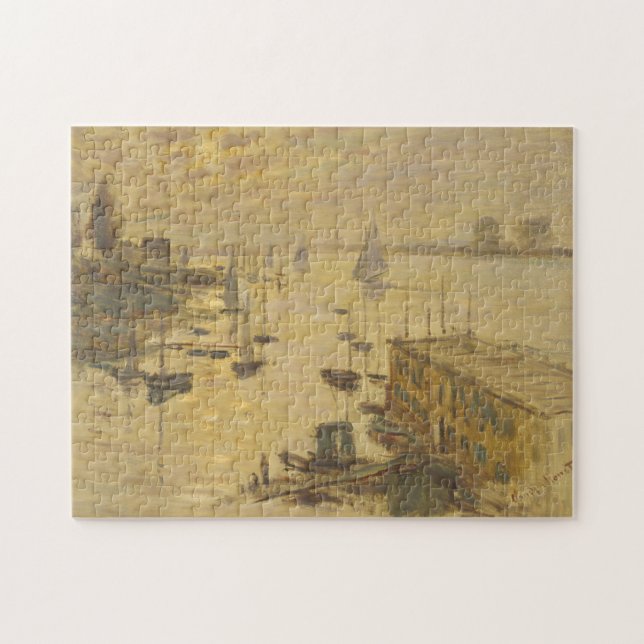 Pool Seen from Bridge Argenteuil Monet Fine Art Jigsaw Puzzle (Horizontal)