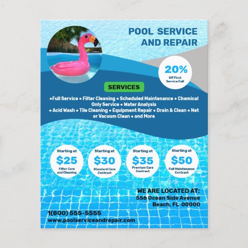 Pool Service and Repair Flyer
