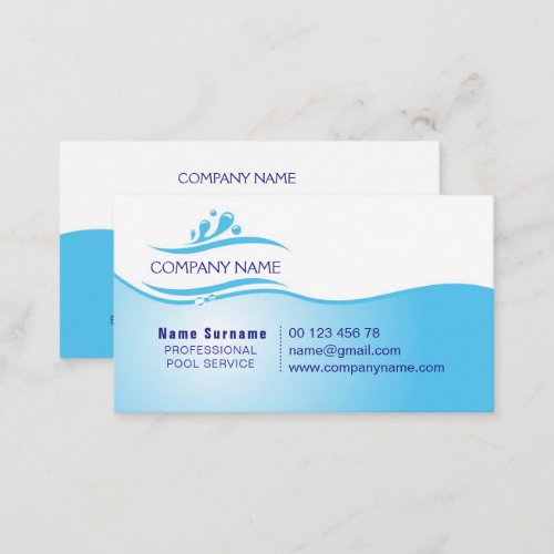 Pool service business card