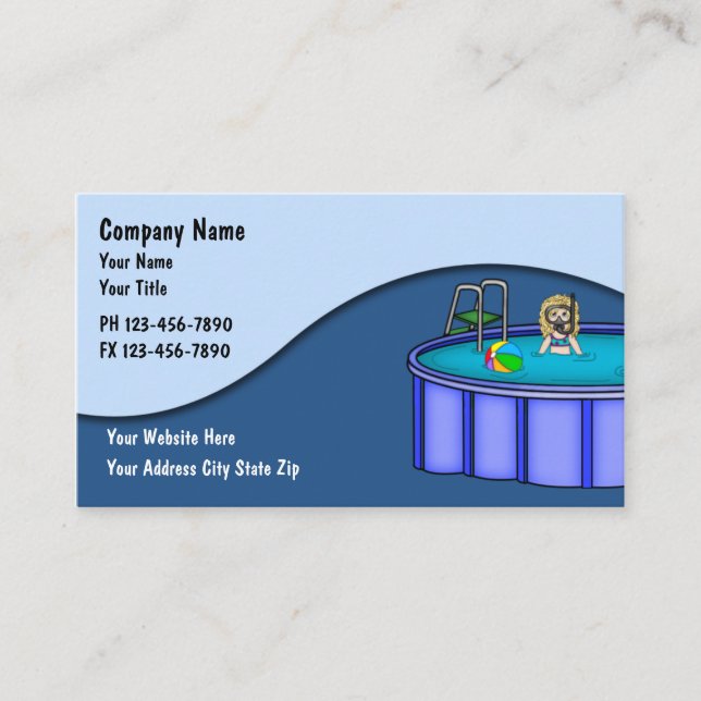 Pool Service Cards (Front)