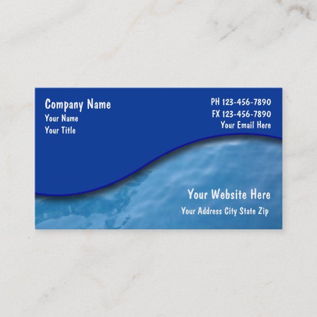 Pool Service Cards (Front)
