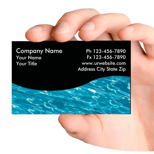 Customizable Pool Service Cards Business Card Templates