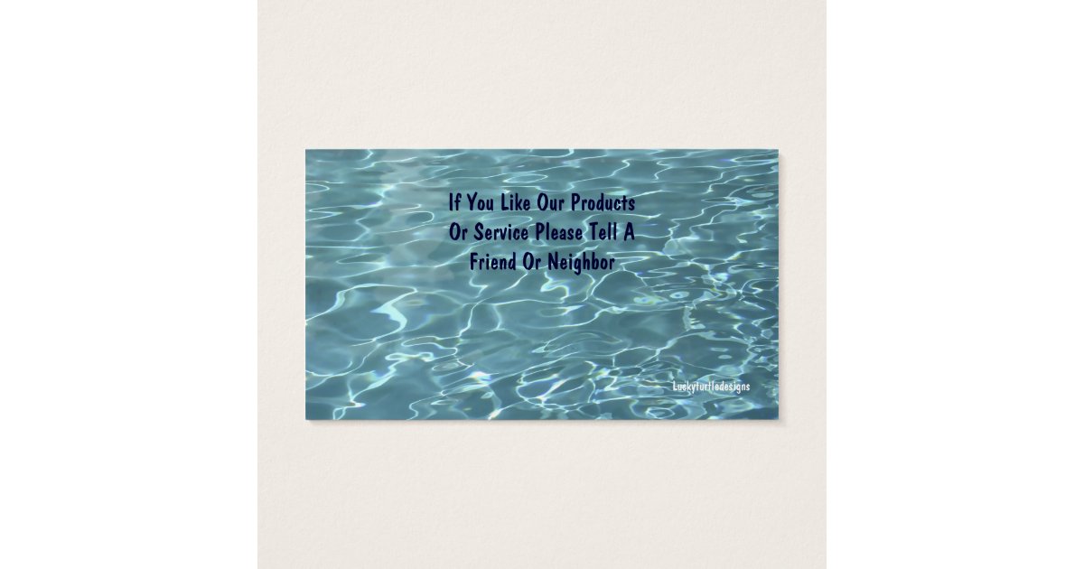 Pool Service Cards | Zazzle