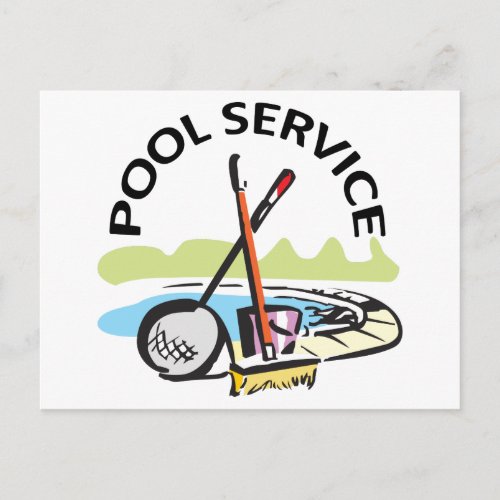 Pool Service Postcard
