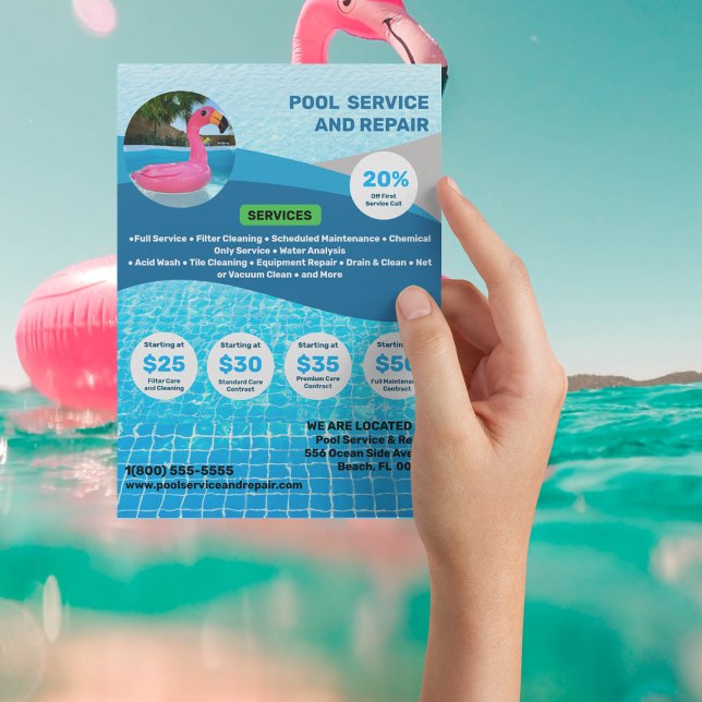 Pool Service & Repair Postcard (Creator Uploaded)